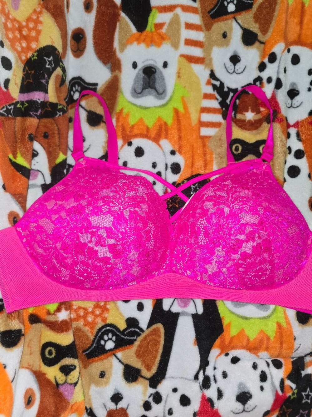 Torrid bra hot pink 44c